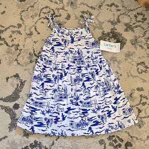 Summer Pool Party Print Dress